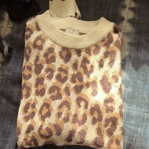 A New Day (Target) animal print/spots cree neck sweater size small